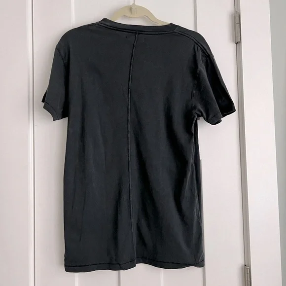 ANINE BING Vintage Eagle Organic Cotton T-Shirt Faded Wash Black NEW with tags - Picture 4 of 8